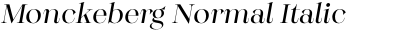 Monckeberg Normal Italic